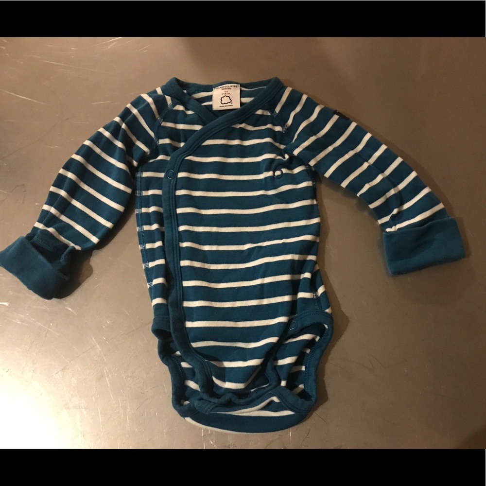 Polarn O. Pyret stripe bodysuit
